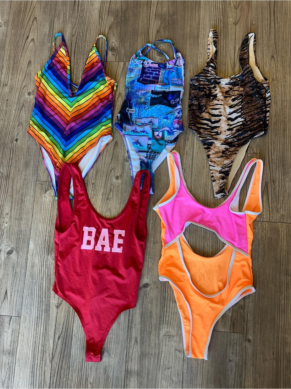 Lot of 5 One Piece Women’s Swimwear